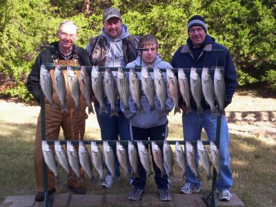 Lake Texoma striper fishing report