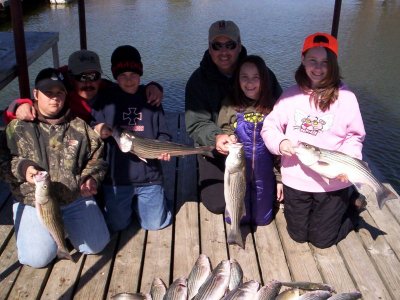 Lake Texoma striper fishing report