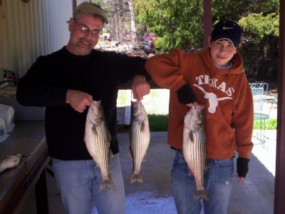 Lake Texoma striper fishing report