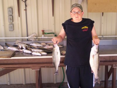 Lake Texoma striper fishing report