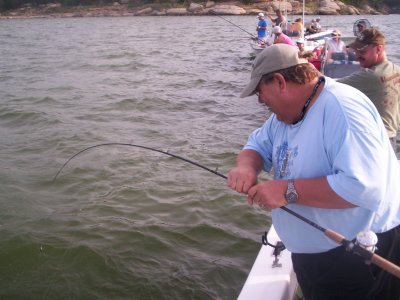 Lake Texoma striper fishing report