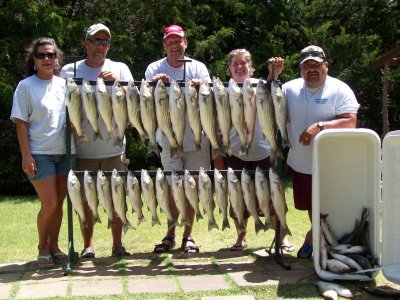 Lake Texoma striper fishing report