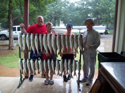 Lake Texoma striper fishing report