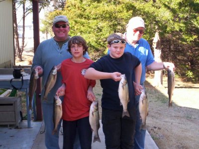 Lake Texoma striper fishing report