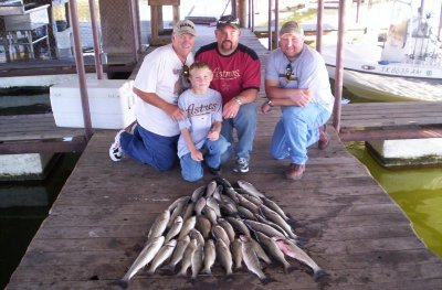 Lake Texoma striper fishing report