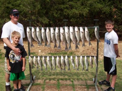 Lake Texoma striper fishing report