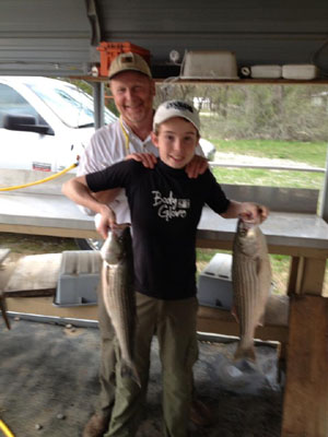 Lake Texoma striper fishing report