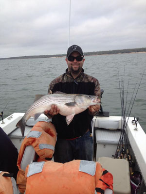 Lake Texoma striper fishing report