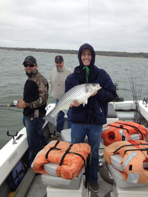 Lake Texoma striper fishing report