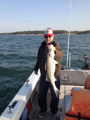 Lake Texoma striper fishing report