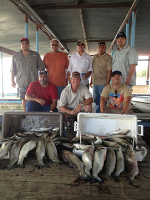 Lake Texoma striper fishing report