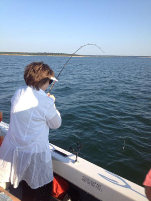 Lake Texoma striper fishing report